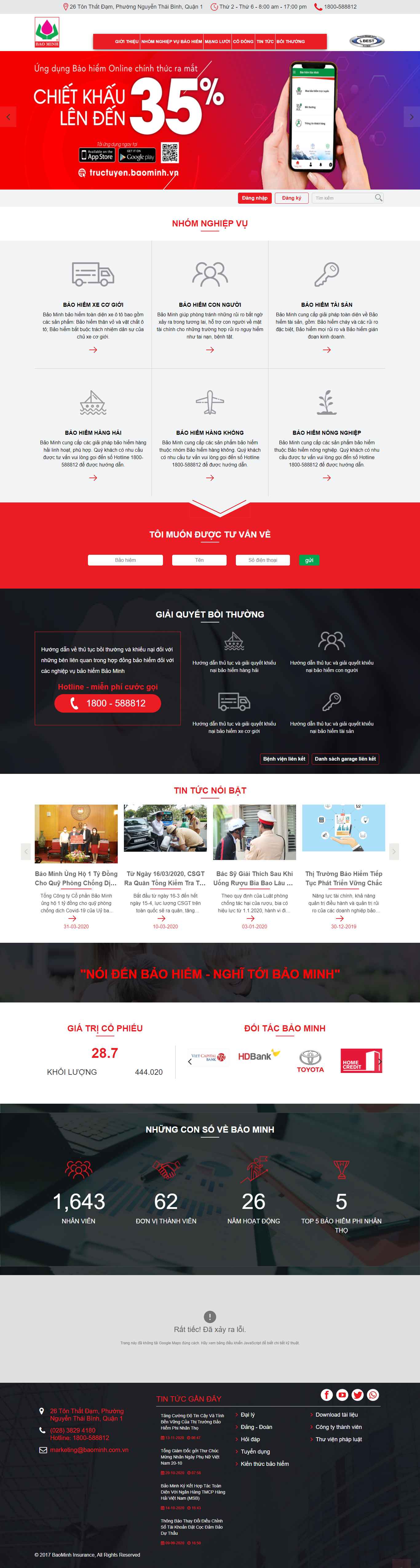 Thiết kế Website web phòng cháy - wwwbaominhcomvn