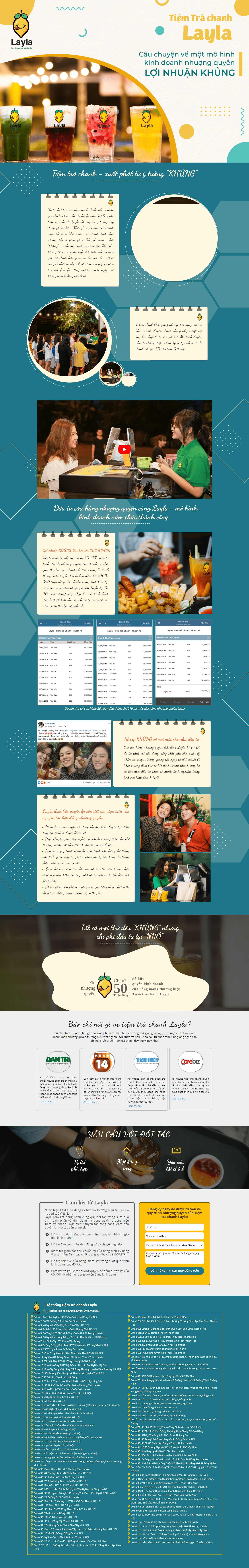 Thiết kế Website web quán trà chanh - wwwlaylavn