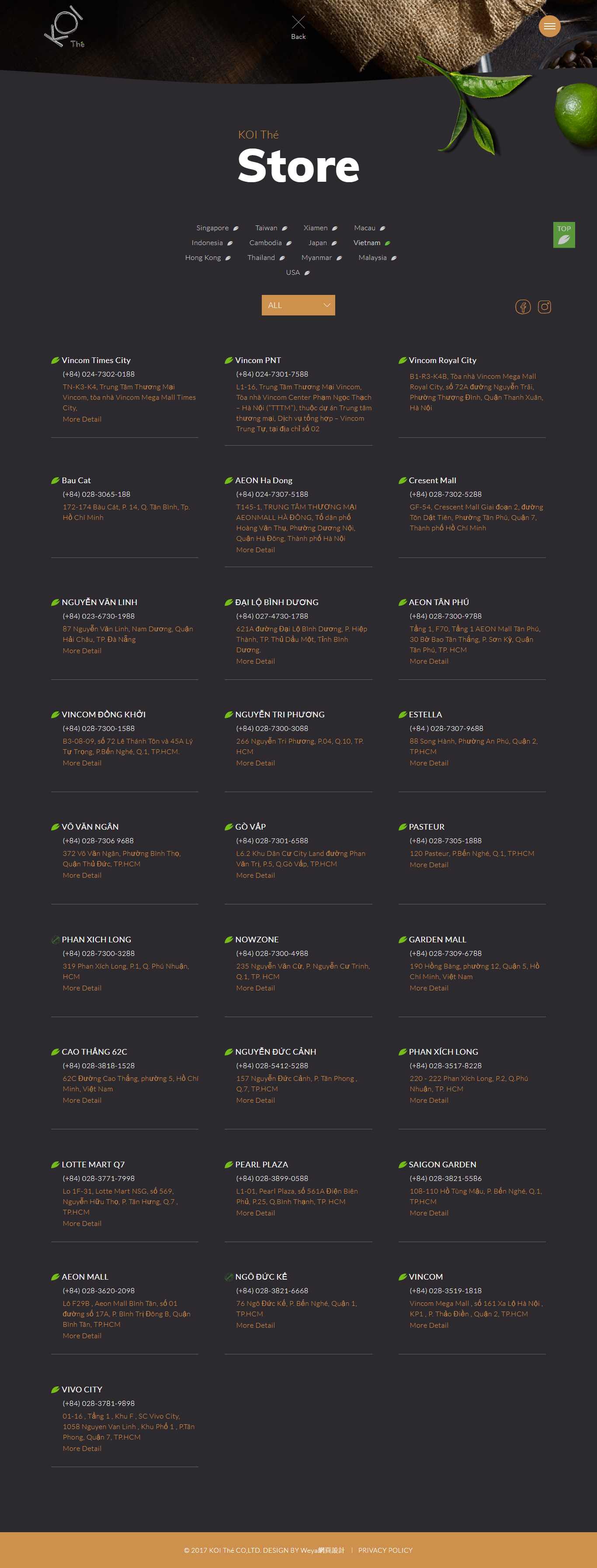 Thiết kế Website web quán trà chanh - wwwkoithecom
