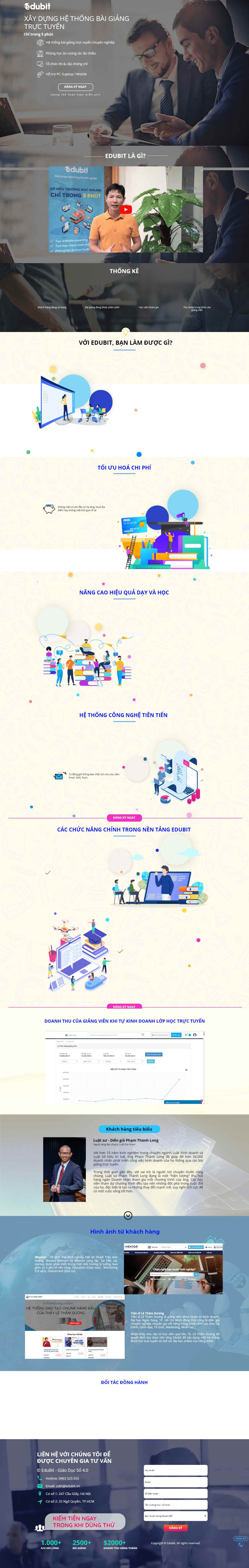 Thiết kế Website web quản lý lớp học - trialedubitunicavn