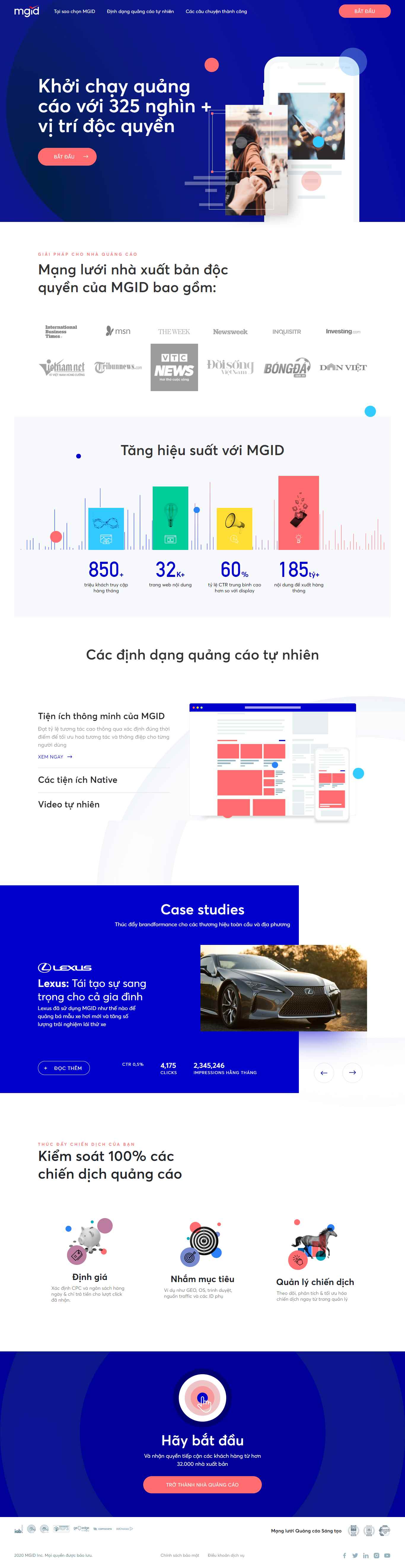 Thiết kế Website web quảng cáo banner - wwwmgidcom