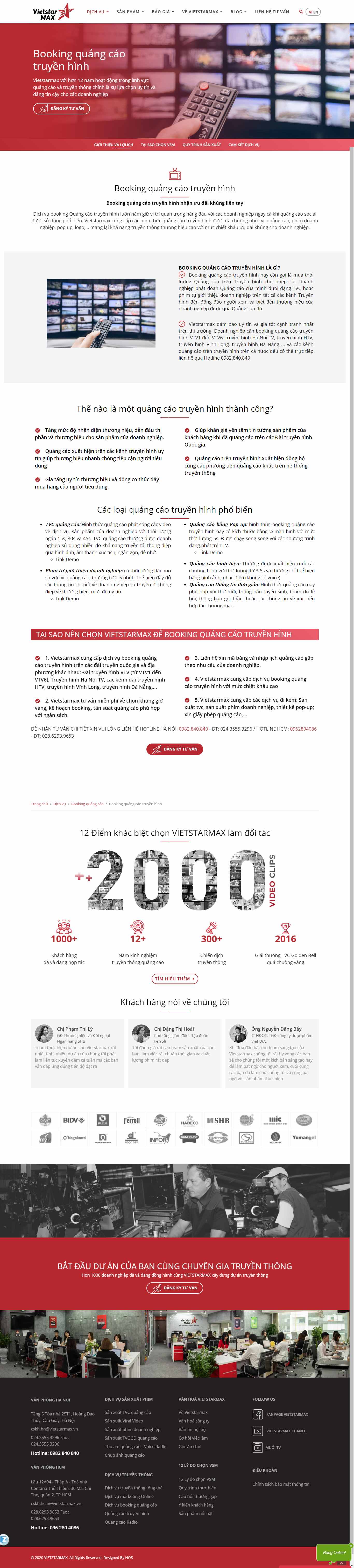 Thiết kế Website web quảng cáo online - vietstarmaxvn