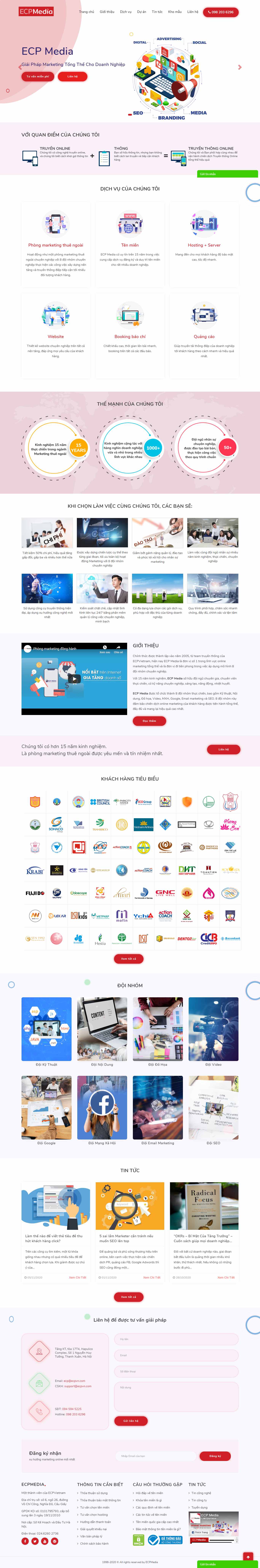 Thiết kế Website web quảng cáo trực tuyến - ecpmediavn