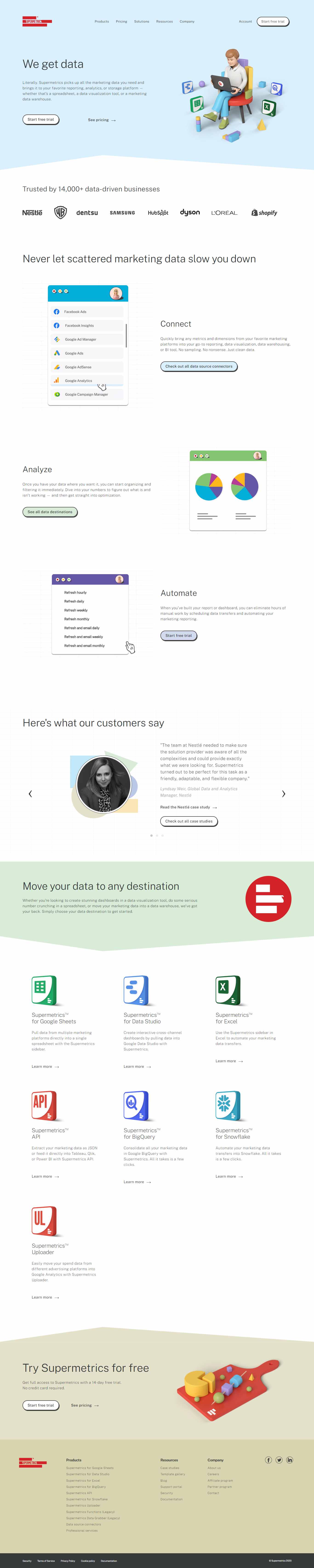 Thiết kế Website web quảng cáo trực tuyến - supermetricscom