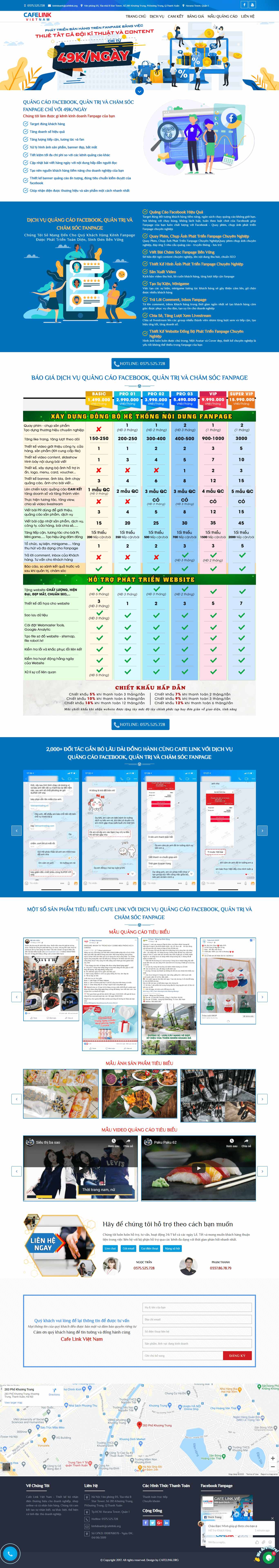 Thiết kế Website web quảng cáo trực tuyến - dichvufanpagecom