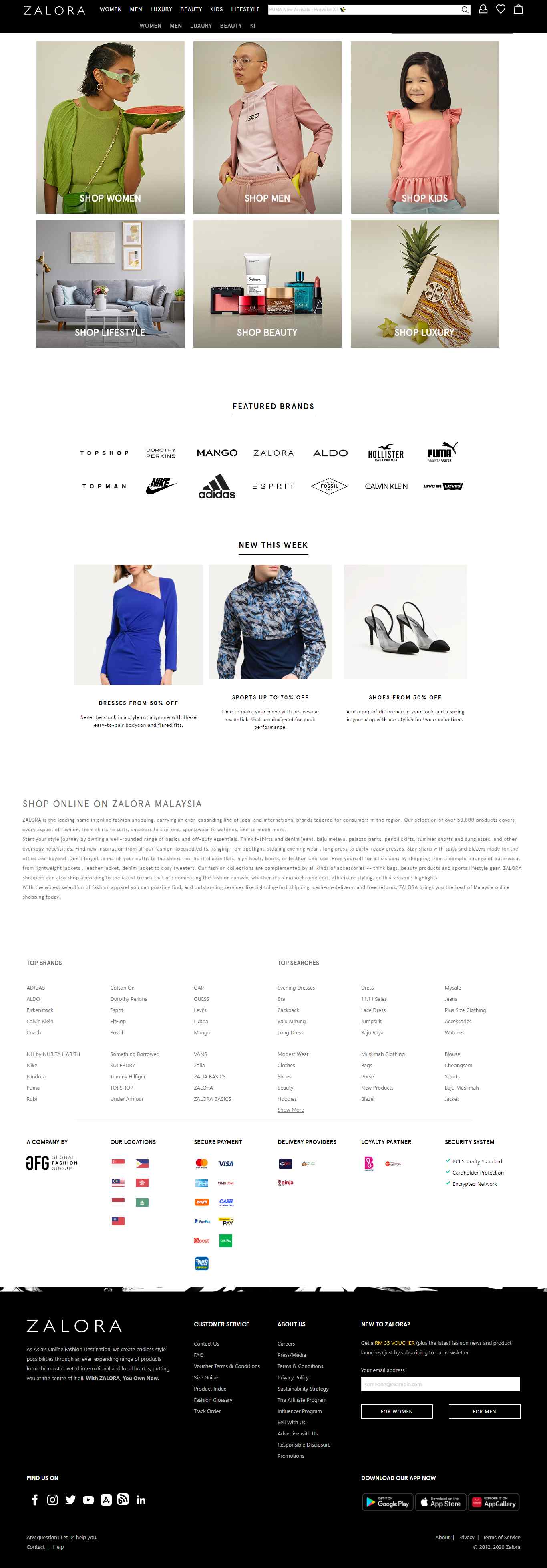 Thiết kế Website web sàn thương mại điện tử - wwwzaloracommy