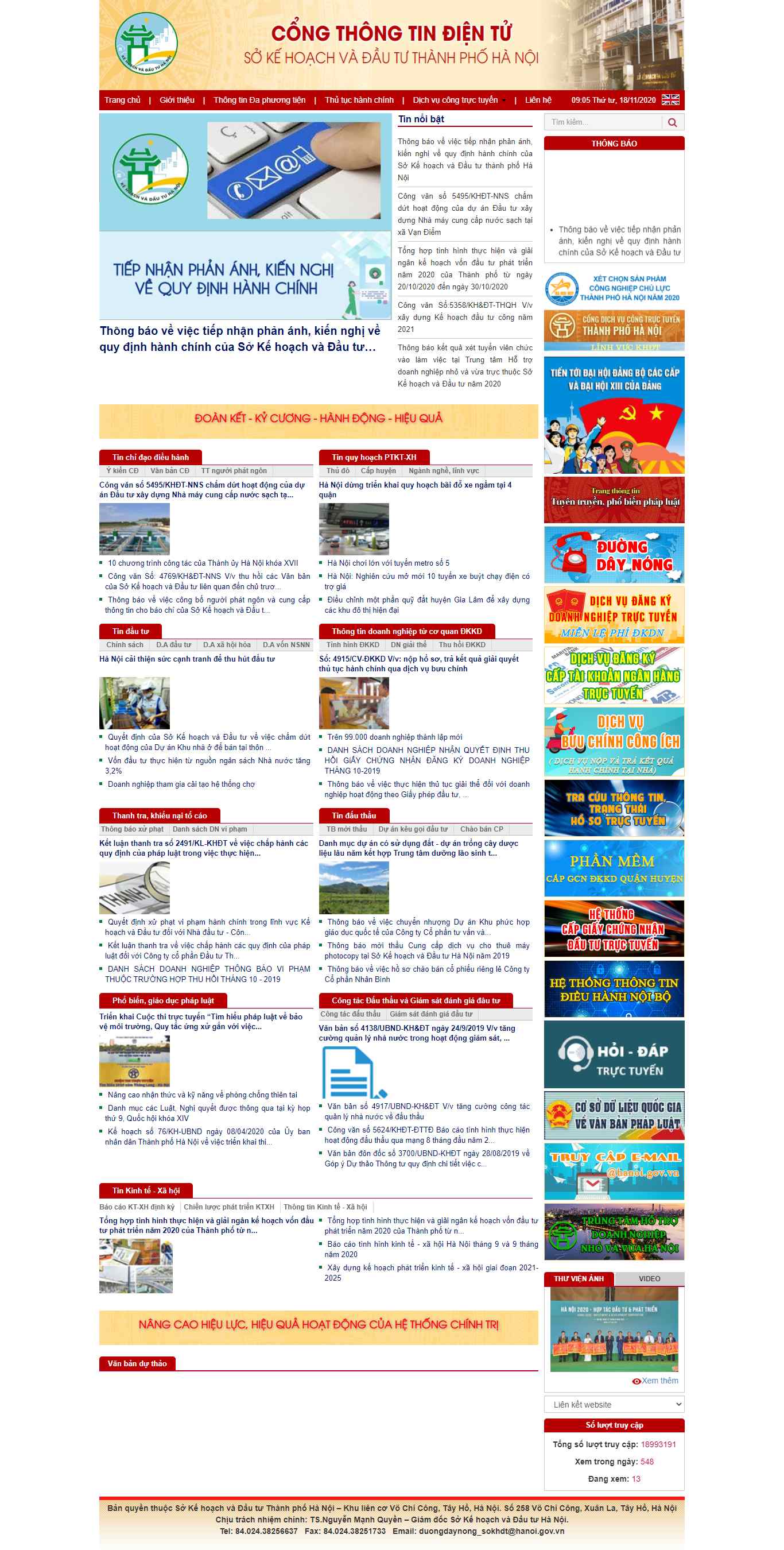 Thiết kế Website web sở ban nghành - wwwhapigovvn