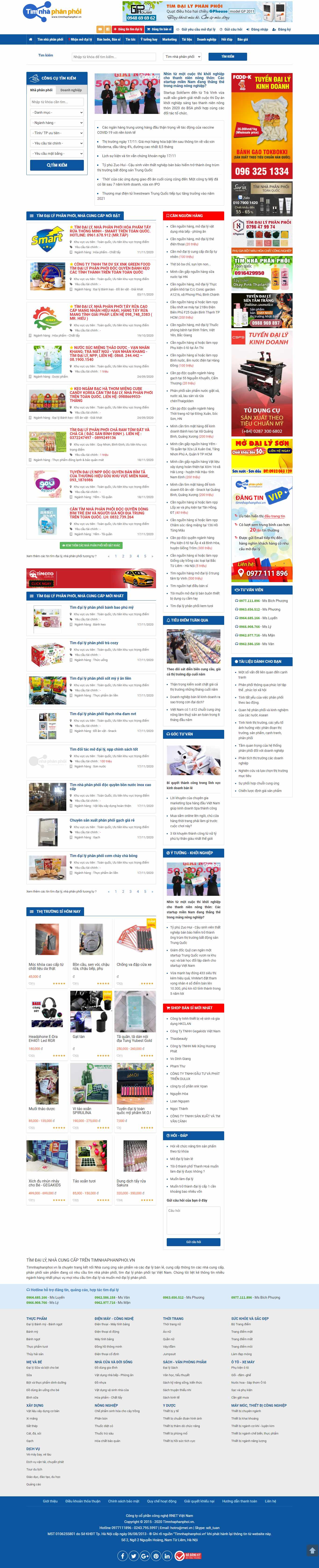 Thiết kế Website web tìm đối tác - timnhaphanphoivn