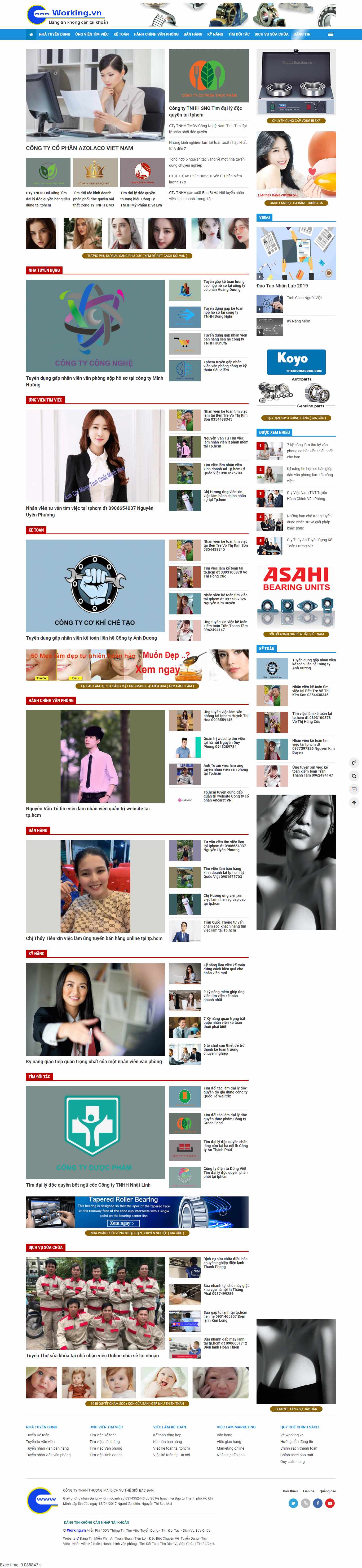 Thiết kế Website web tìm đối tác - workingvn