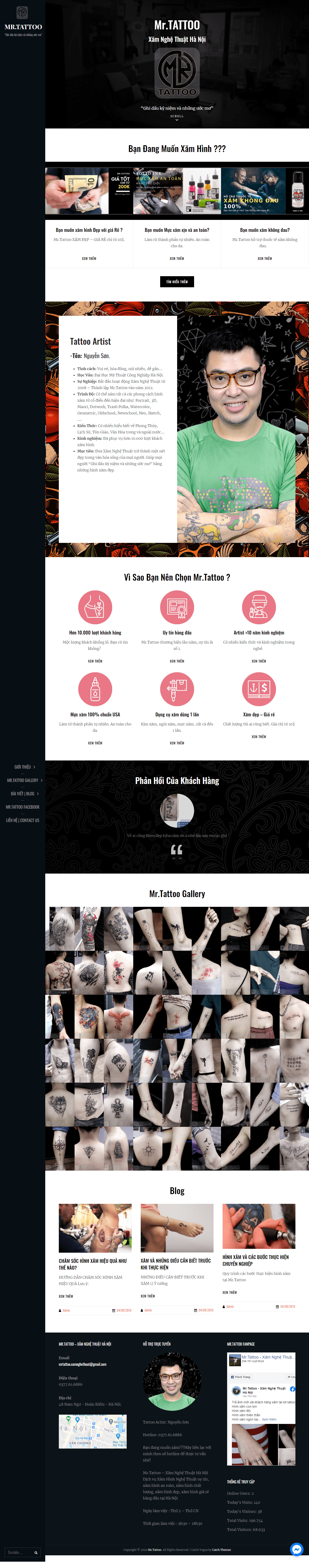 Thiết kế Website web săm hình nghệ thuật - xamnghethuathanoicom