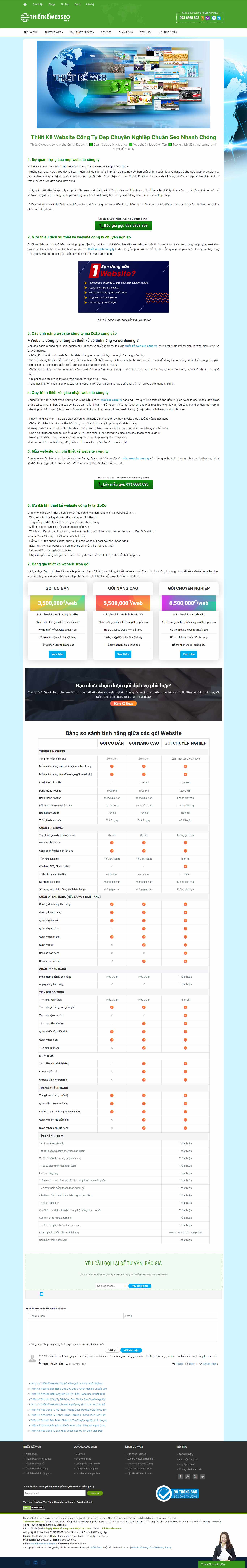 Thiết kế Website web tập đoàn - tổng công ty - thietkewebseonet