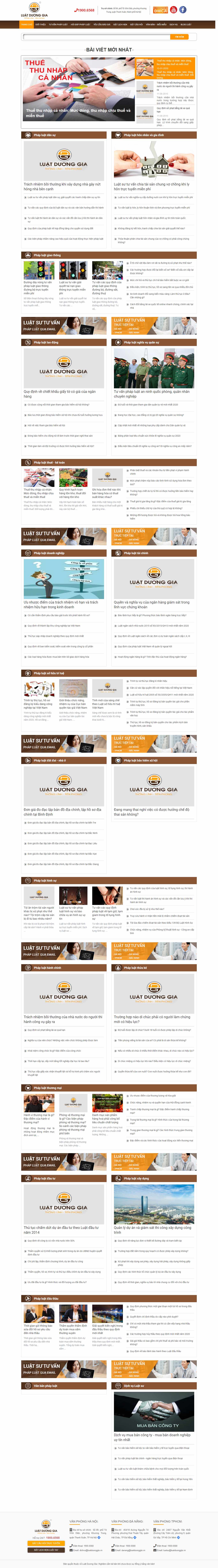 Thiết kế Website web tư vấn luật - luatduonggiavn
