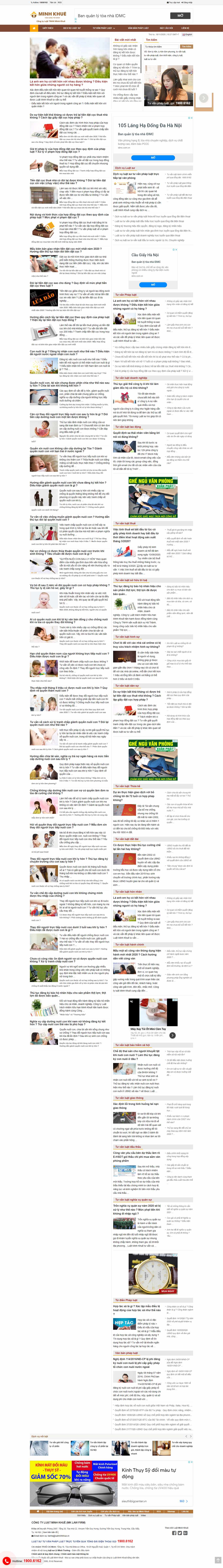 Thiết kế Website web tư vấn pháp luật - luatminhkhuevn