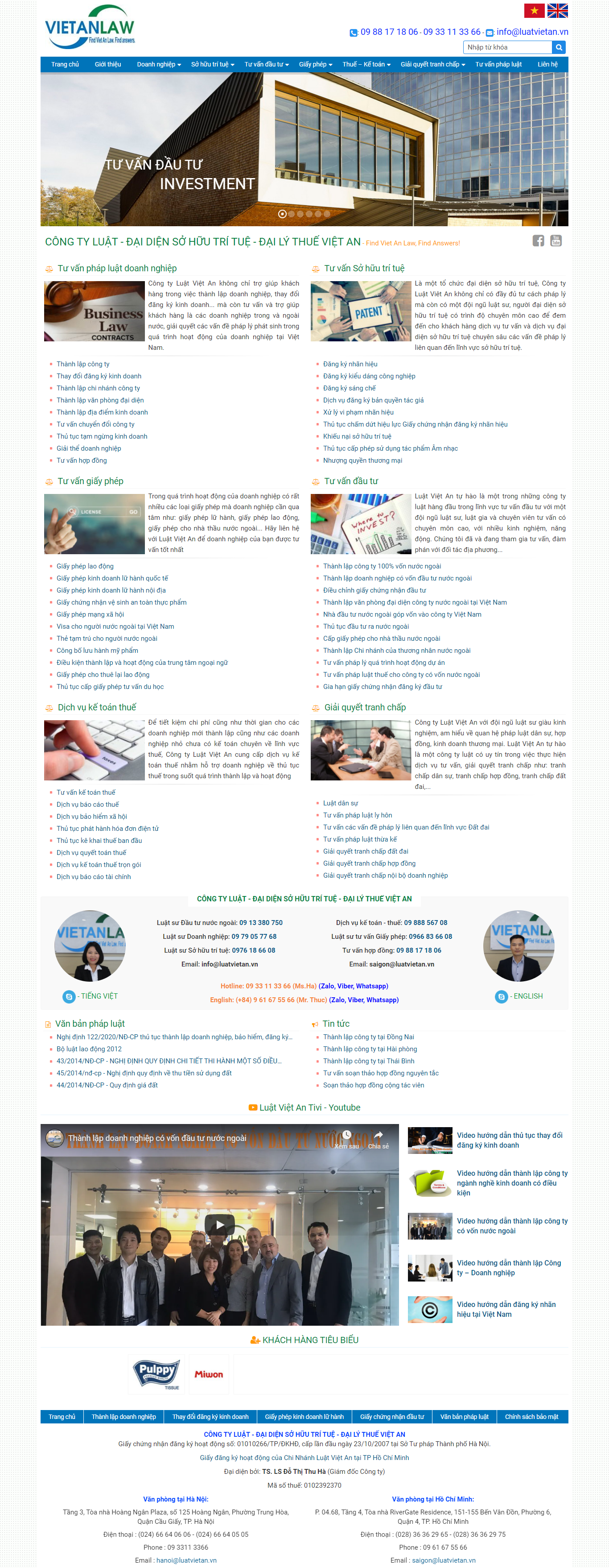 Thiết kế Website web tư vấn pháp luật - luatvietanvn
