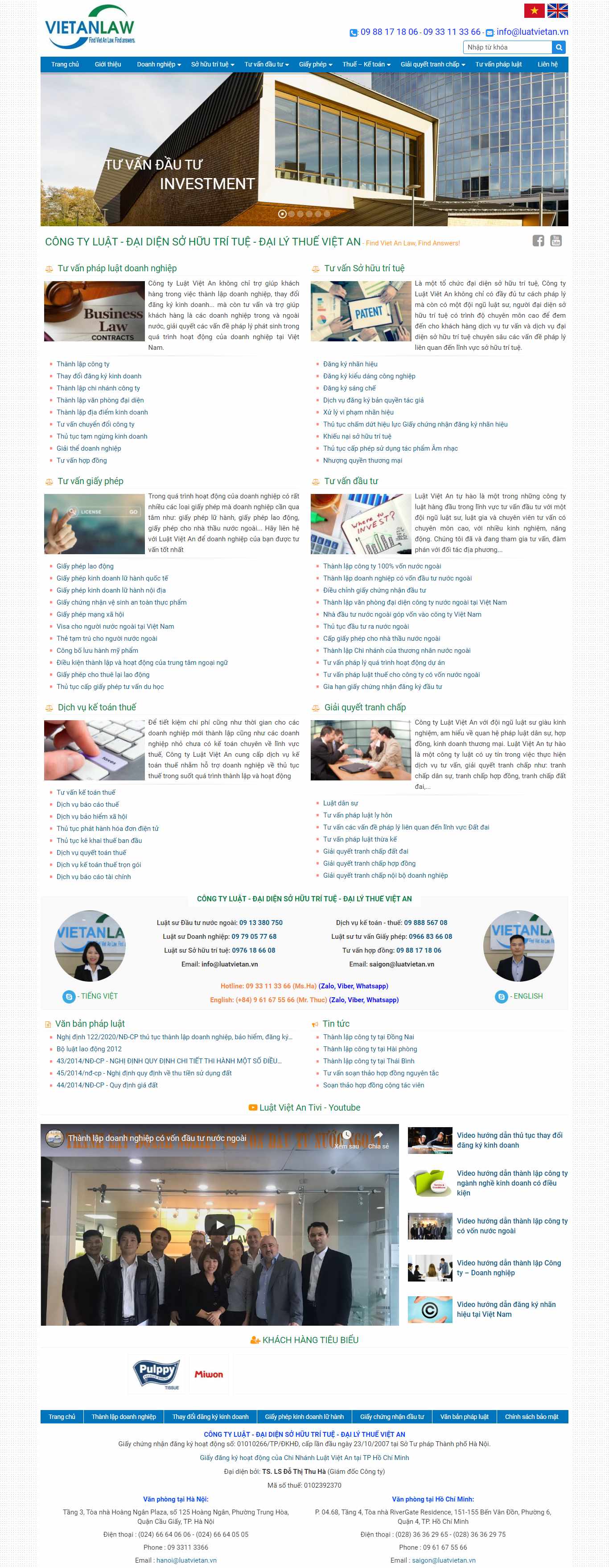 Thiết kế Website web tư vấn pháp luật - tuvantritamvn