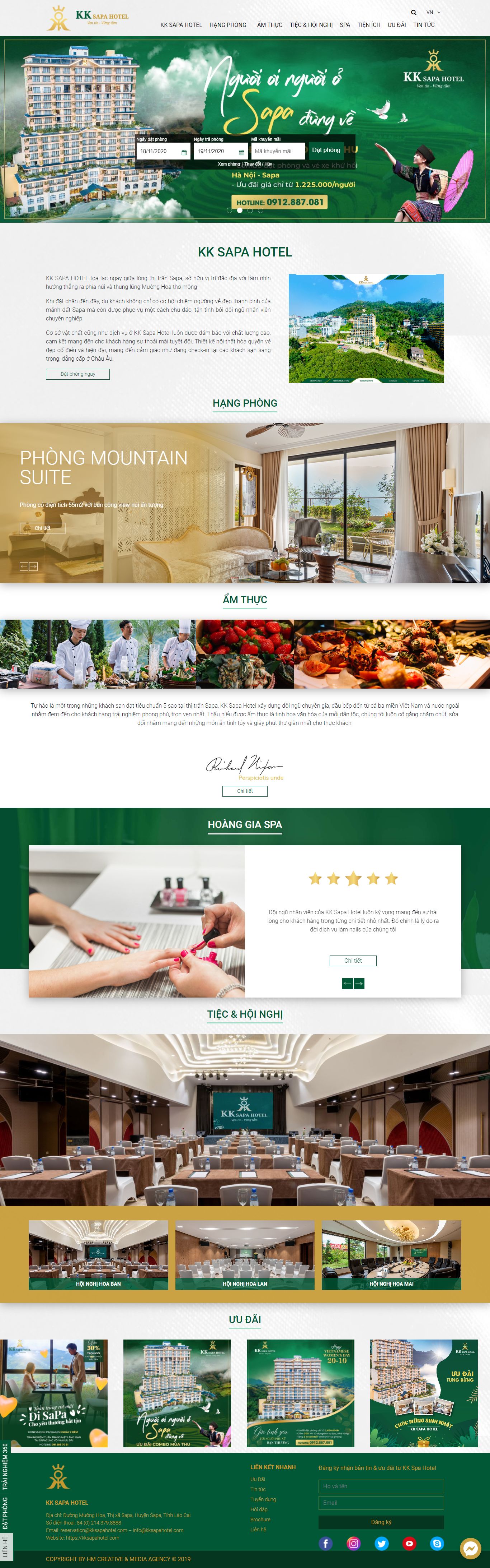 Thiết kế Website web salon nails - kksapahotelcom