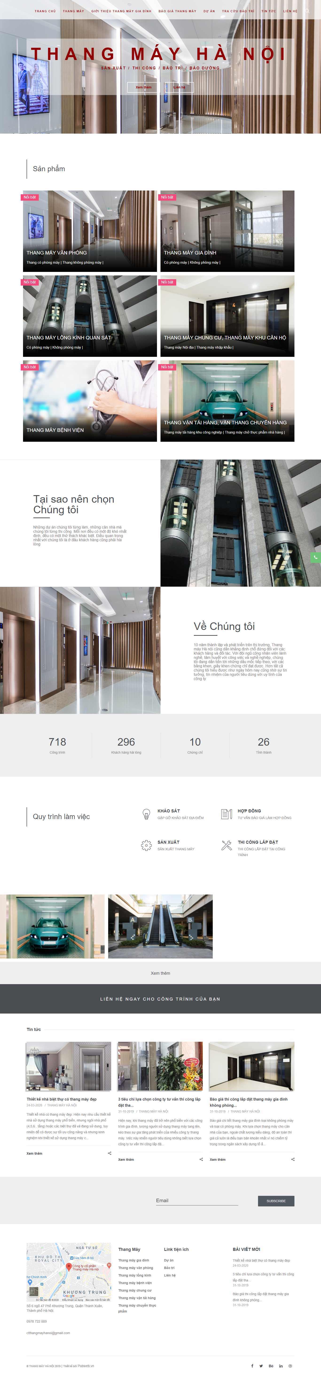 Thiết kế Website web thang máy - wwwthyssenkrupp-elevatorcom