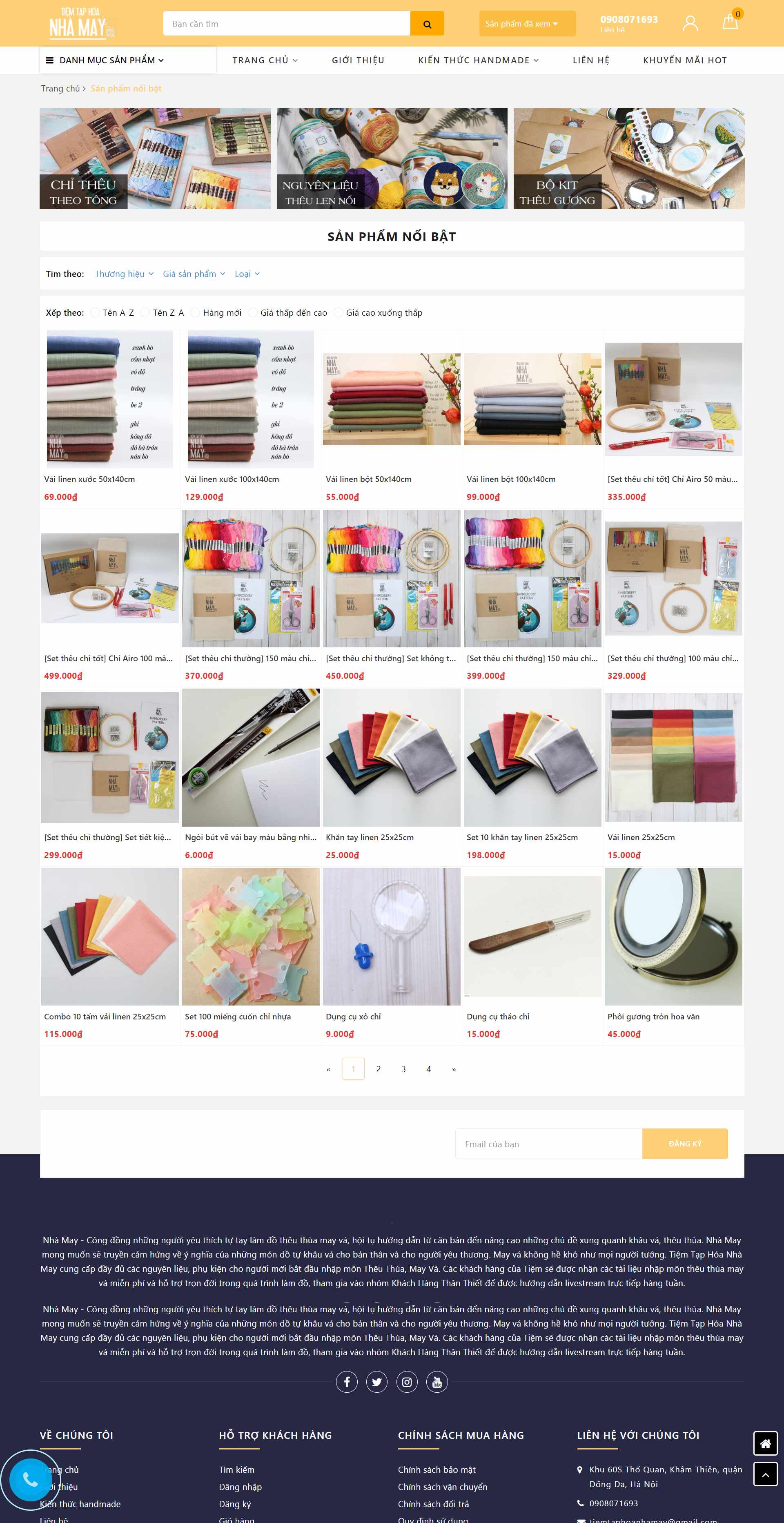 Thiết kế Website web tạp hóa - tiemtaphoanhamayvn