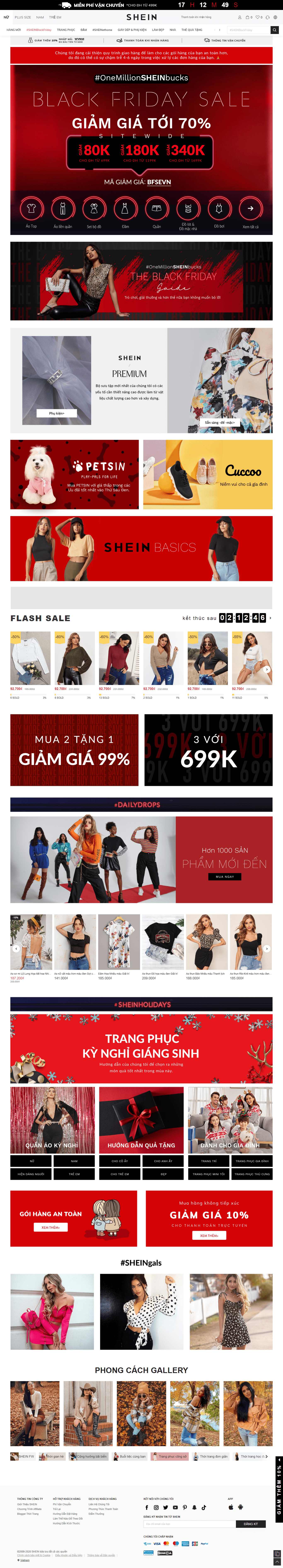 Thiết kế Website web shop quần áo - wwwsheincomvn