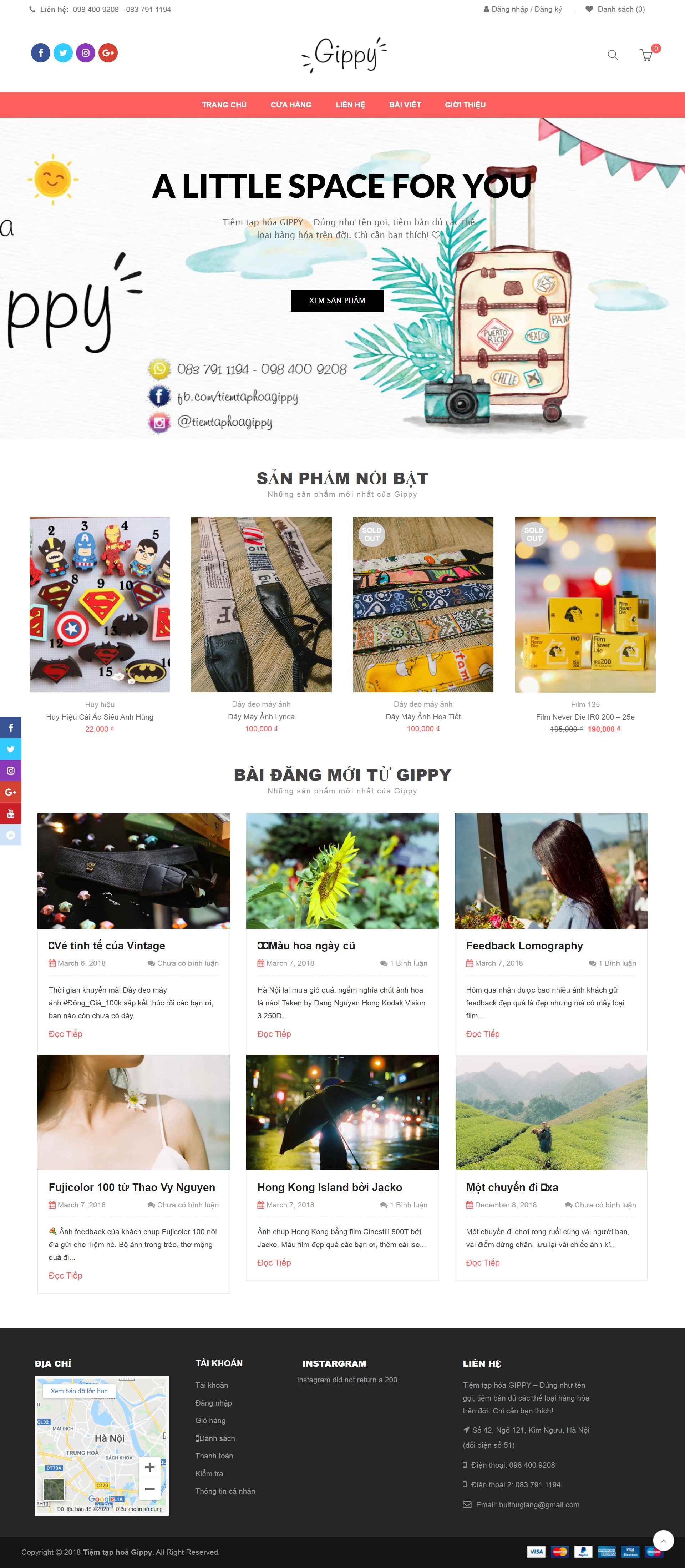 Thiết kế Website web tạp hóa - tiemtaphoagippycom