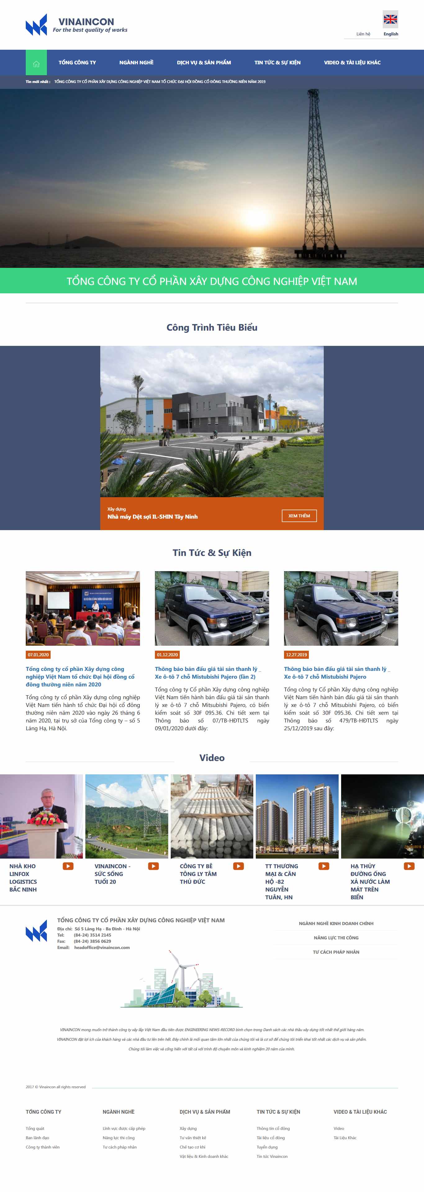 [36corp] Thiết kế Website web tổng công ty - wwwvinainconcomvn