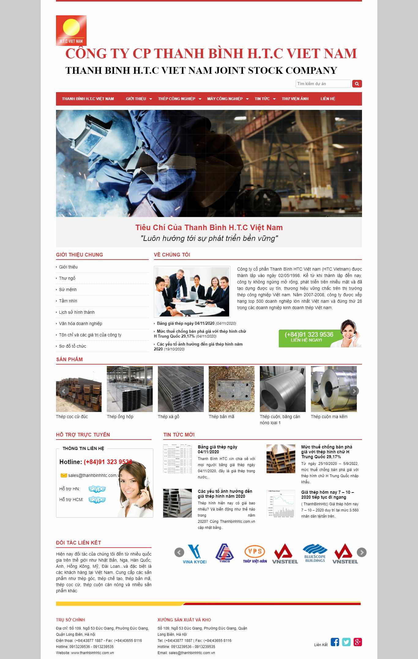 [36corp] Thiết kế Website web tổng công ty - thanhbinhhtccomvn