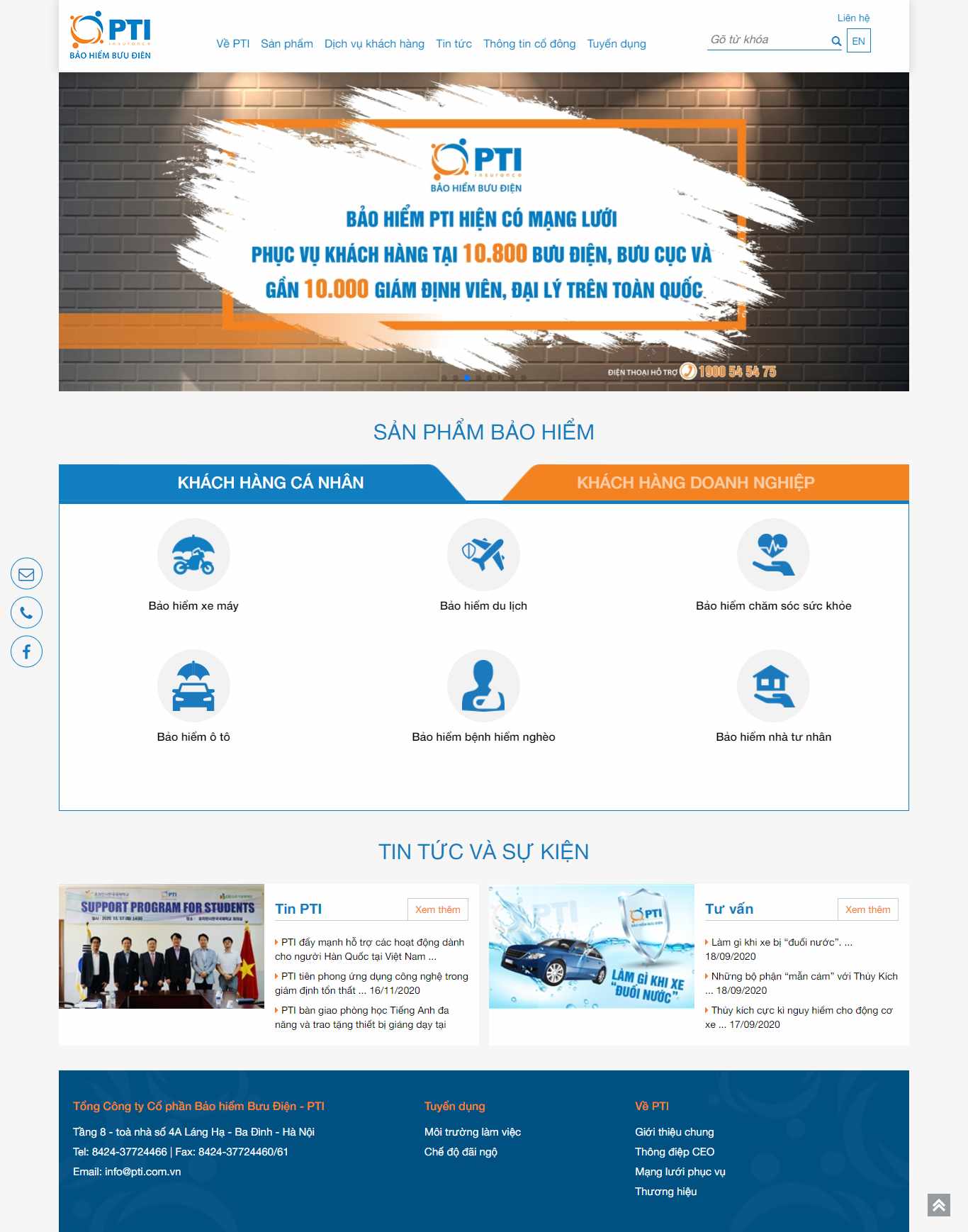 [36corp] Thiết kế Website web tổng công ty - wwwpticomvn