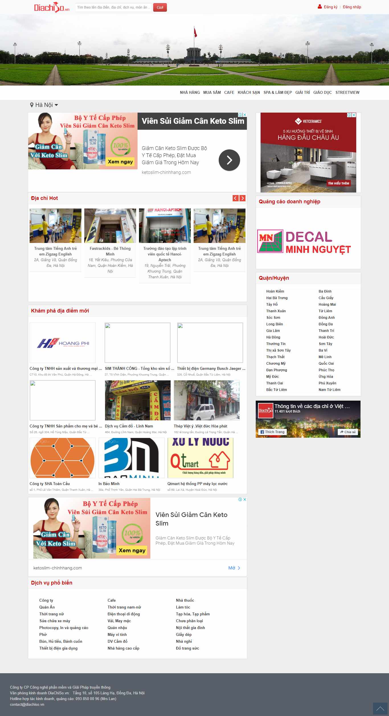 Thiết kế Website web tòa soạn báo - diachisovn