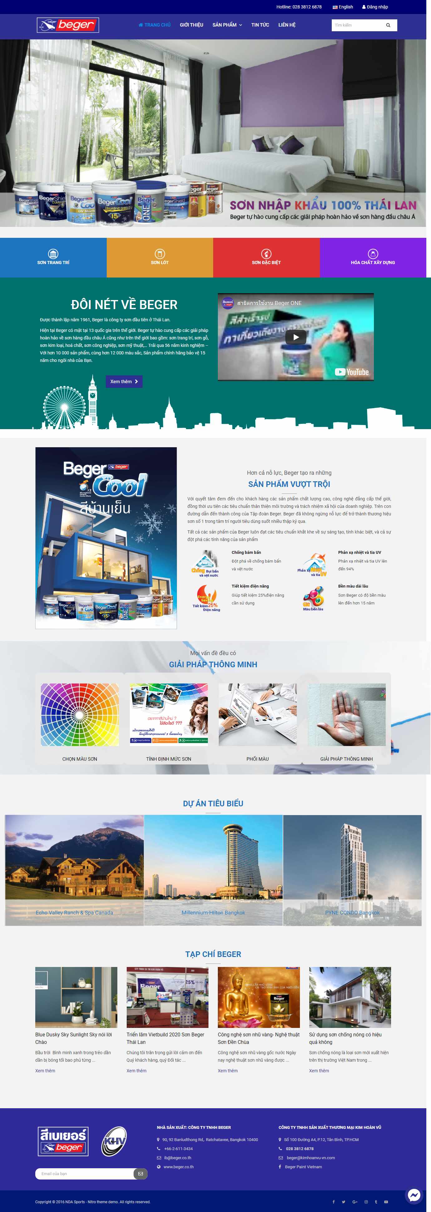 [sonnhahanoi] Thiết kế Website web tập đoàn sơn - begercomvn