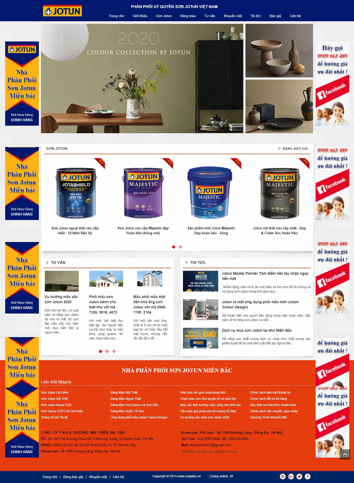 [sonnhahanoi] Thiết kế Website web tập đoàn sơn - sonjotunvn