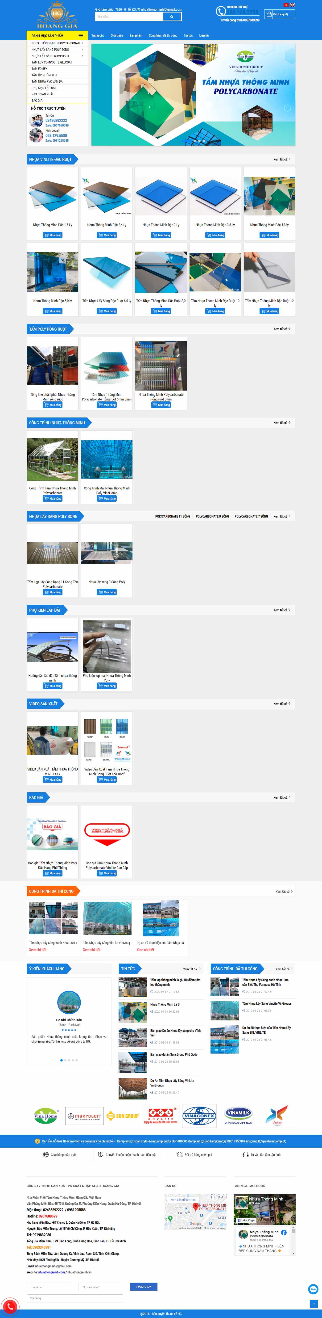 Thiết kế Website web tấm lợp thông minh - nhuathongminhcom