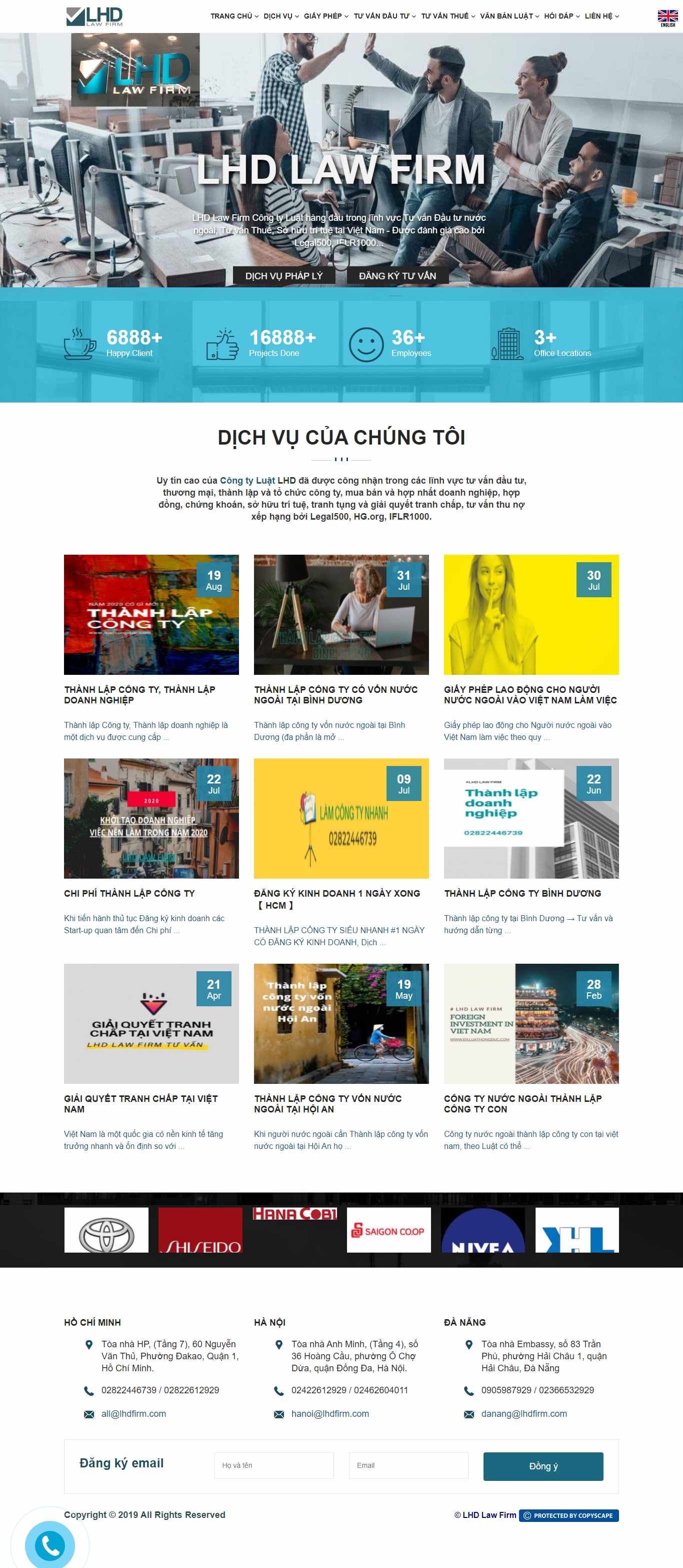Thiết kế Website web thành lập công ty - wwwluathongduccom