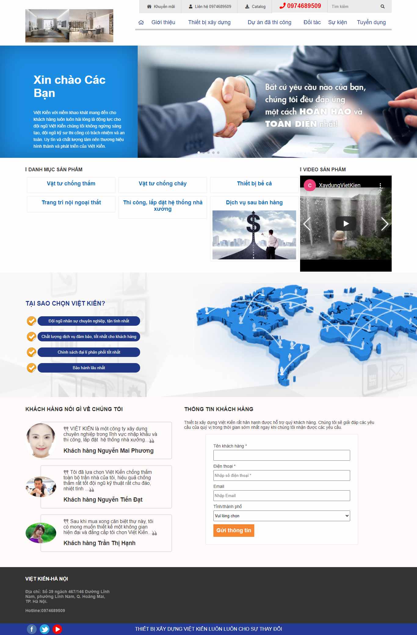 Thiết kế Website web trang trí nội thất - xaydungvietkiencom