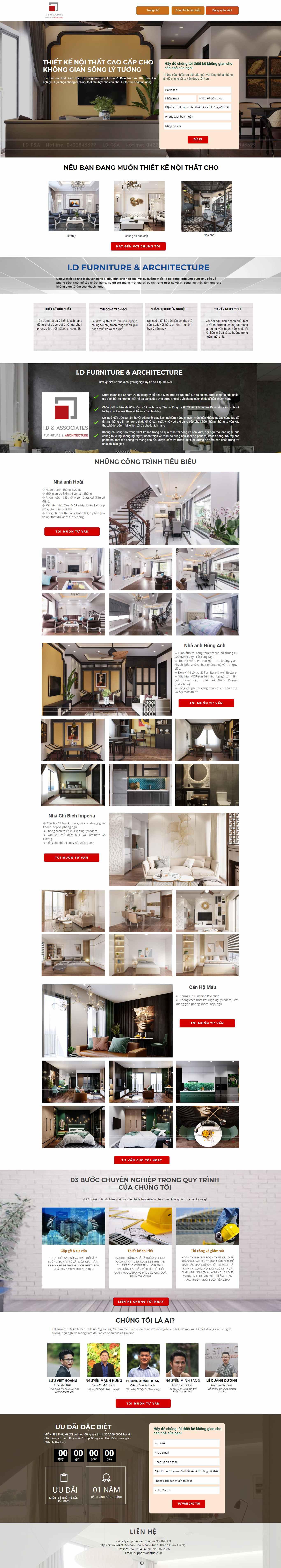 Thiết kế Website web trang trí nội thất - thietkenoithatidstudiovn