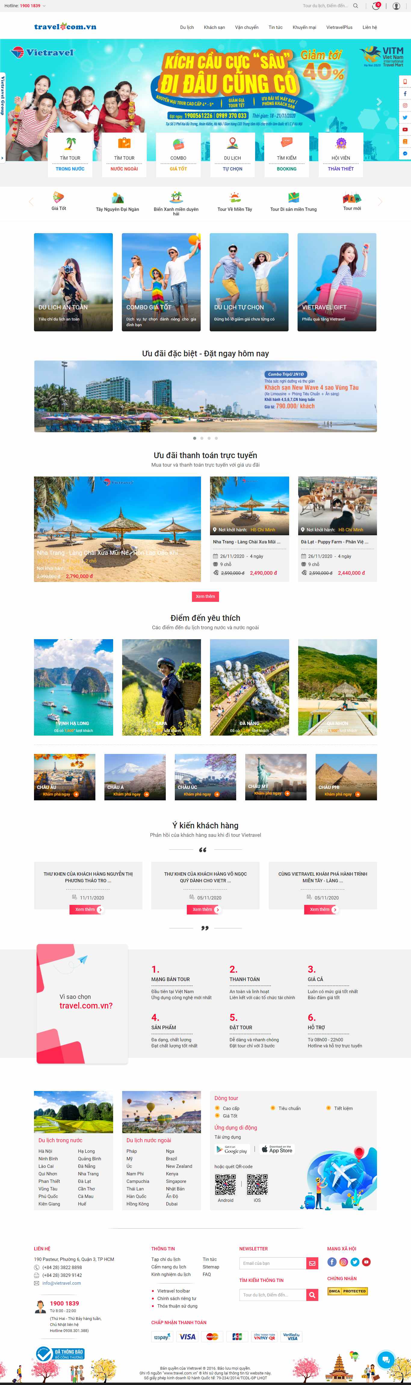 Thiết kế Website web travel - travelcomvn