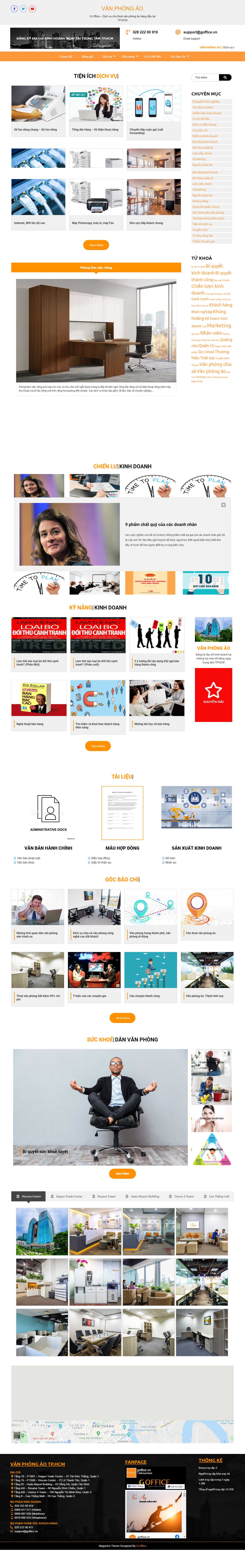 Thiết kế Website web văn phòng ảo - wwwvanphongaovn