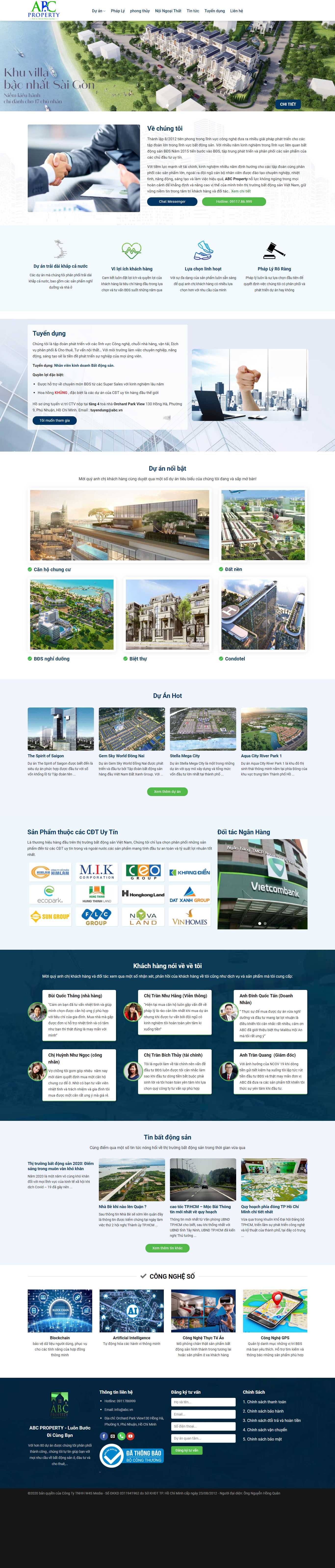 Thiết kế Website web vách ngăn cửa sở - abcvn