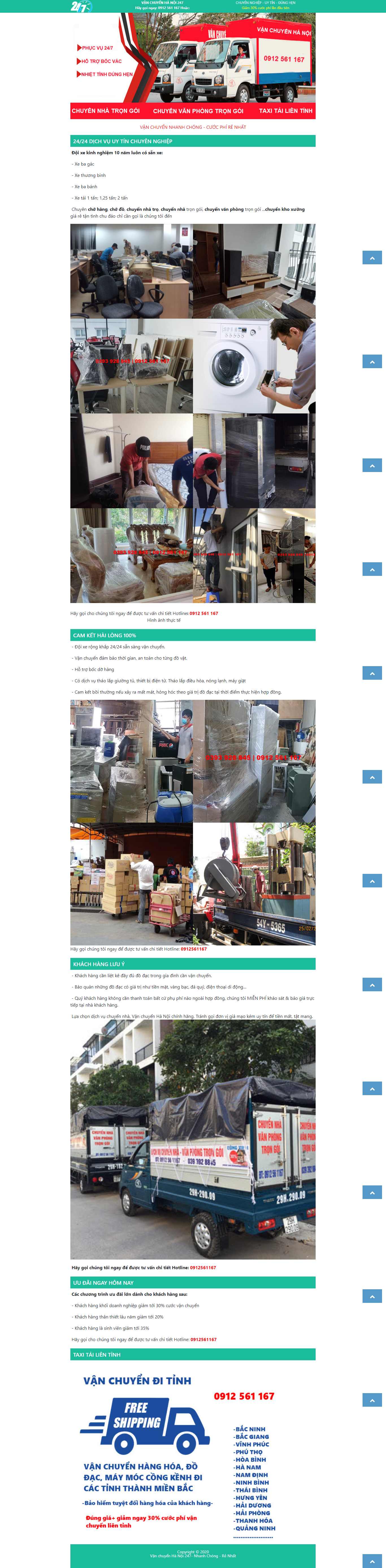 Thiết kế Website web vận chuyển logistic - wwwvanchuyenhanoi247com