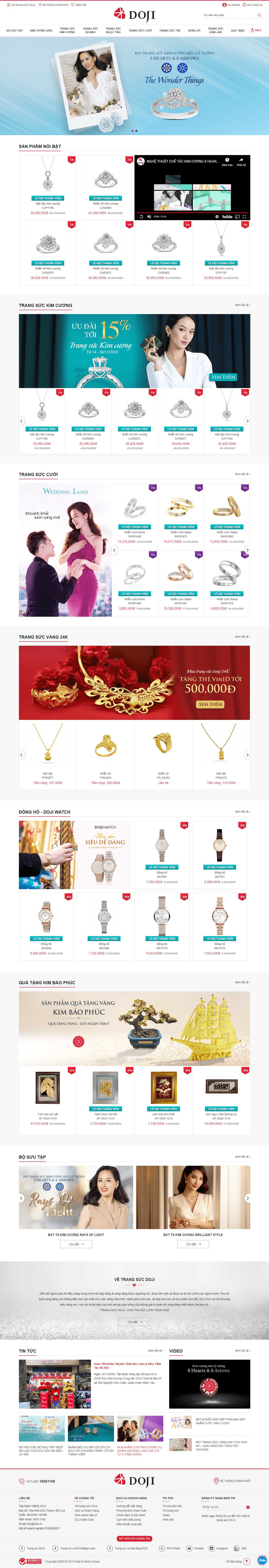Thiết kế Website web trang sức vòng hổ phách - trangsucdojivn