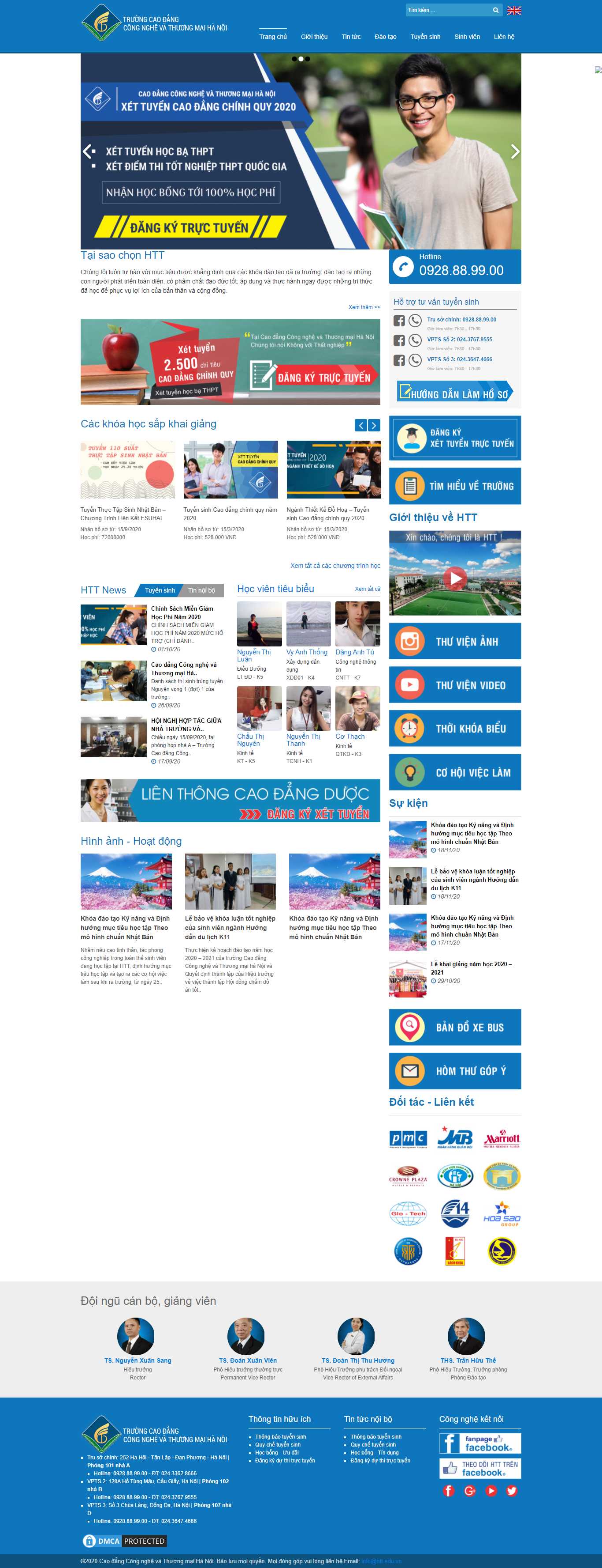 Thiết kế Website web trường dạy nghề - đào tạo nghề - htteduvn