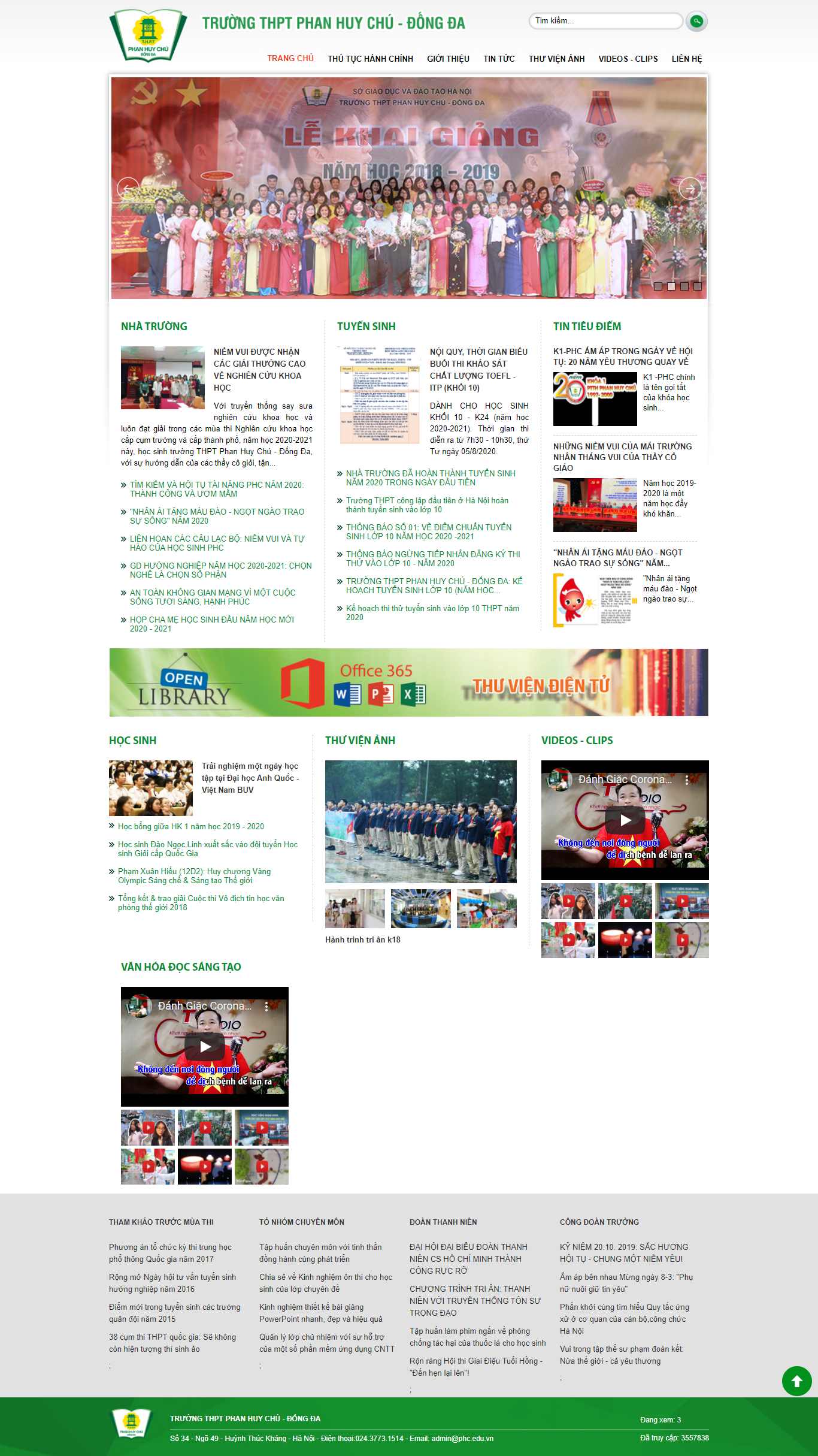 Thiết kế Website web trường phổ thông - phceduvn