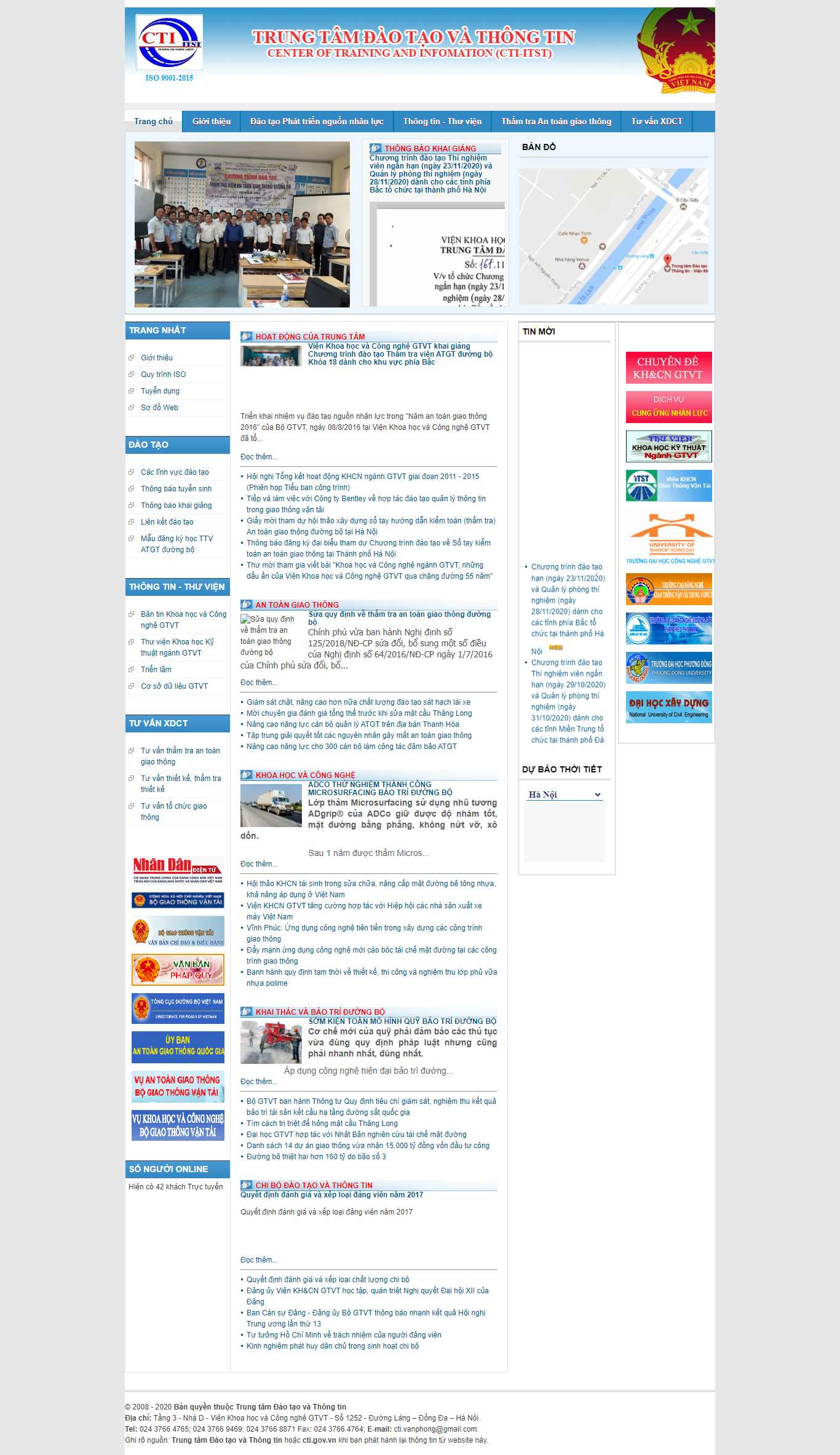 Thiết kế Website web trung tâm đào tạo - ctigovvn