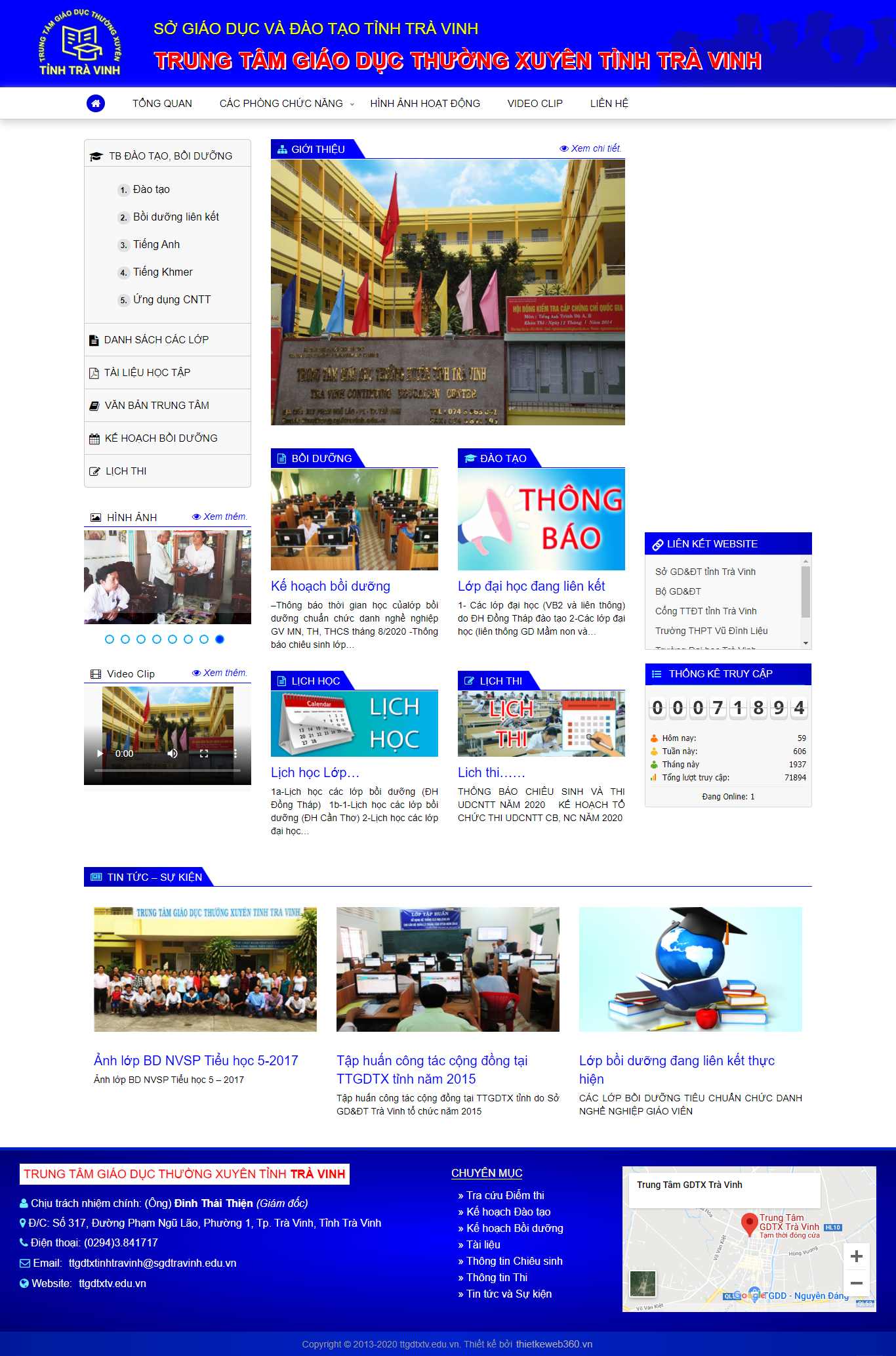 Thiết kế Website web trung tâm giáo dục thường xuyên - ttgdtxtveduvn