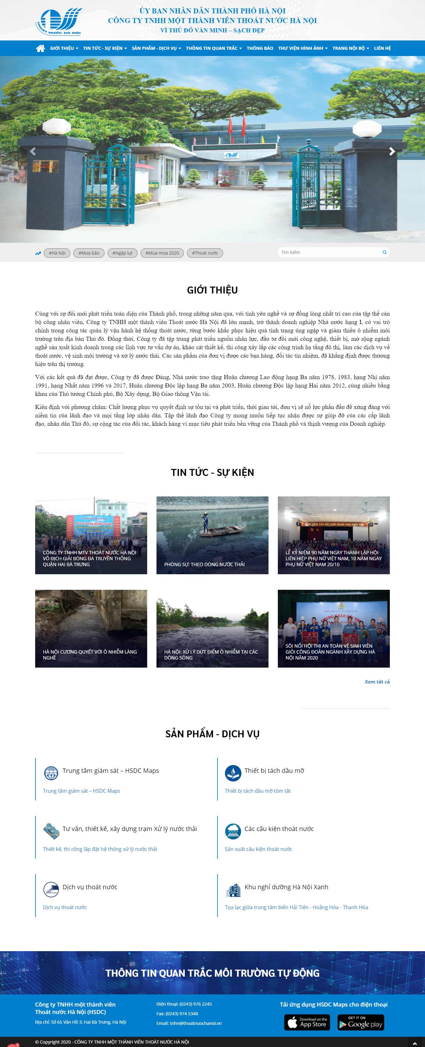 Thiết kế Website web xí nghiệp - thoatnuochanoivn