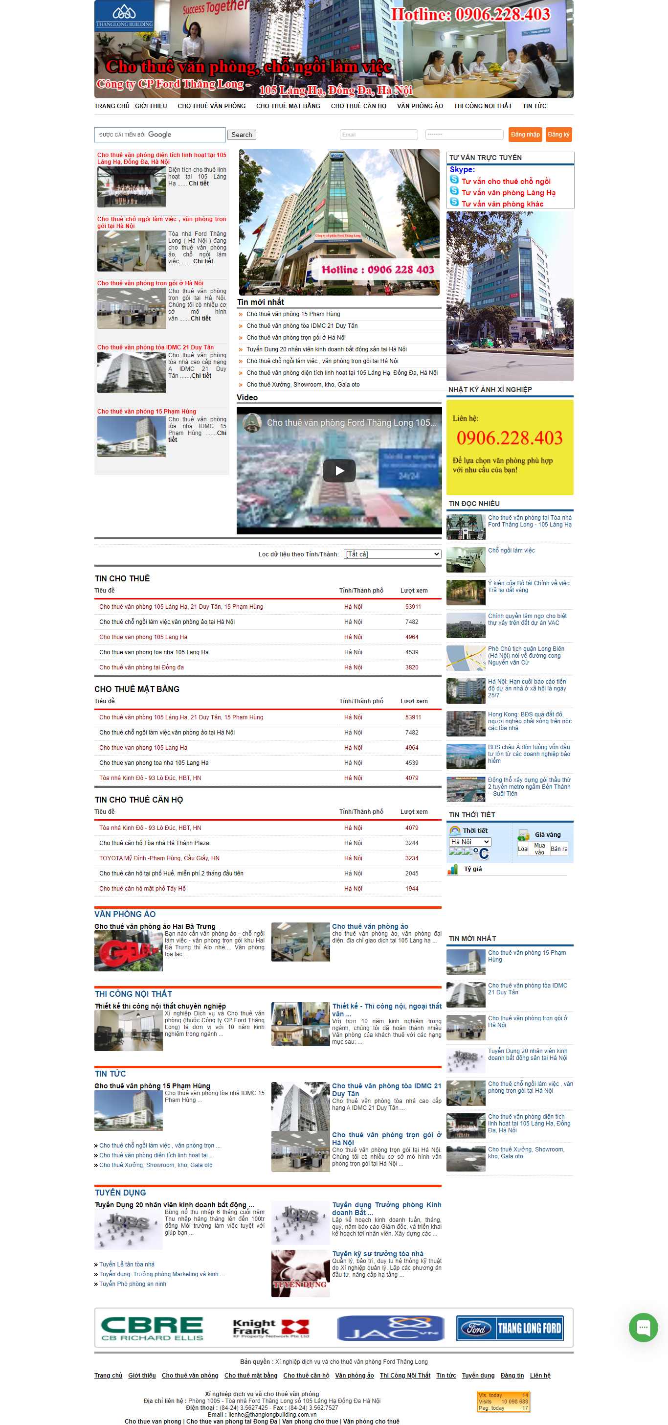 Thiết kế Website web xí nghiệp - wwwvanphonghanoinet