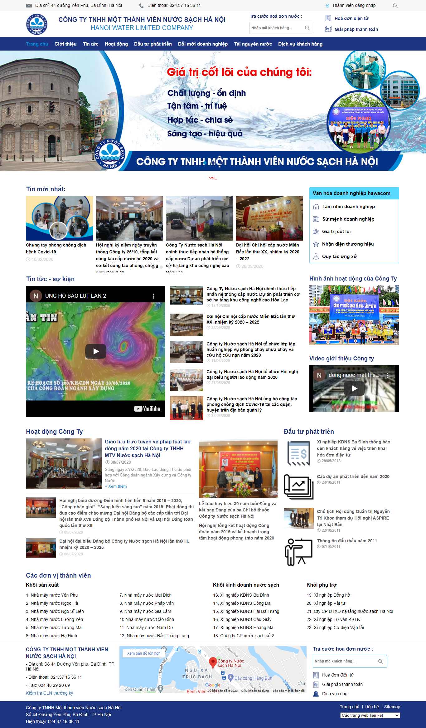 Thiết kế Website web xí nghiệp - wwwhawacomvn