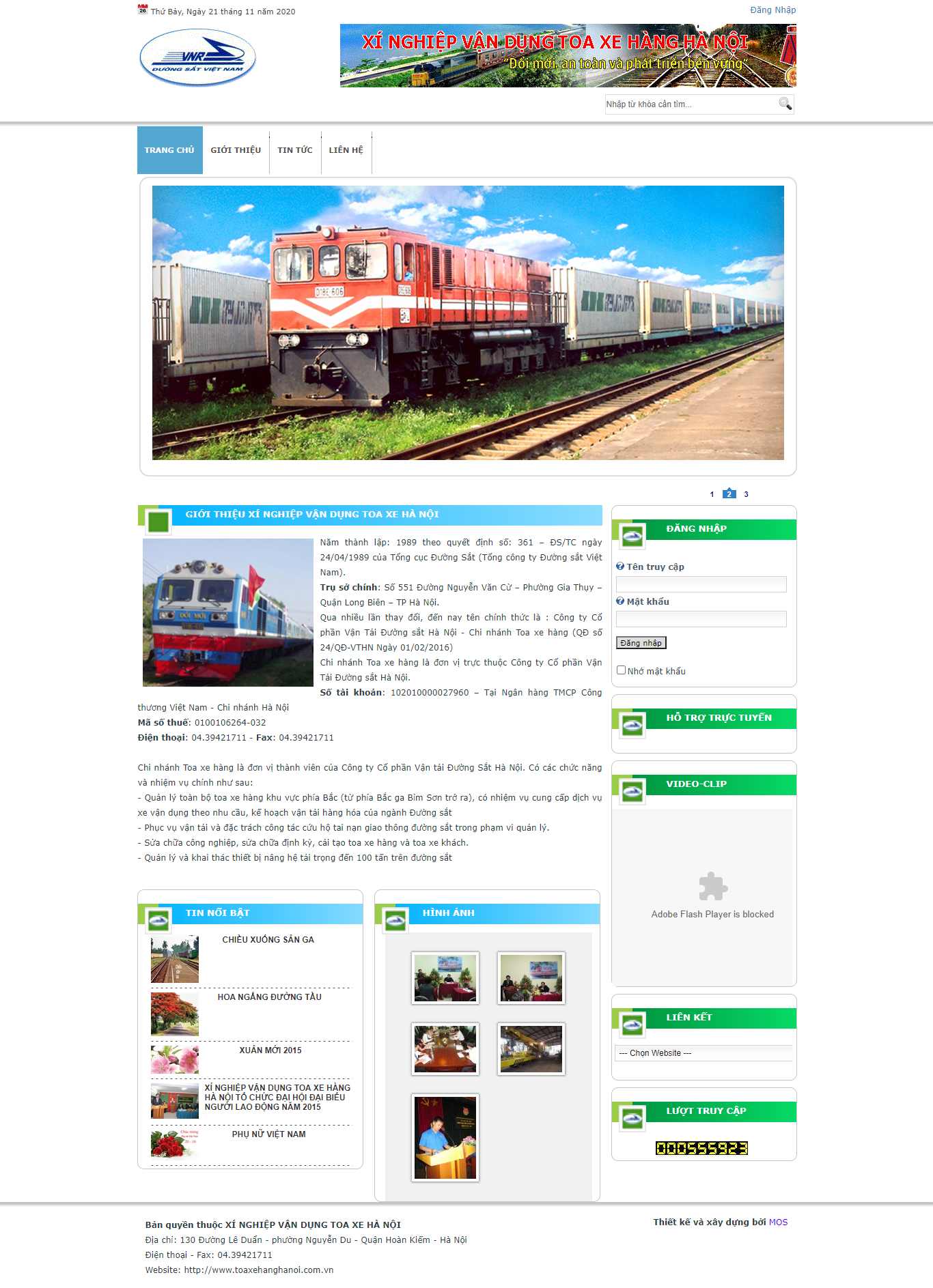 Thiết kế Website web xí nghiệp - wwwtoaxehanghanoicomvn