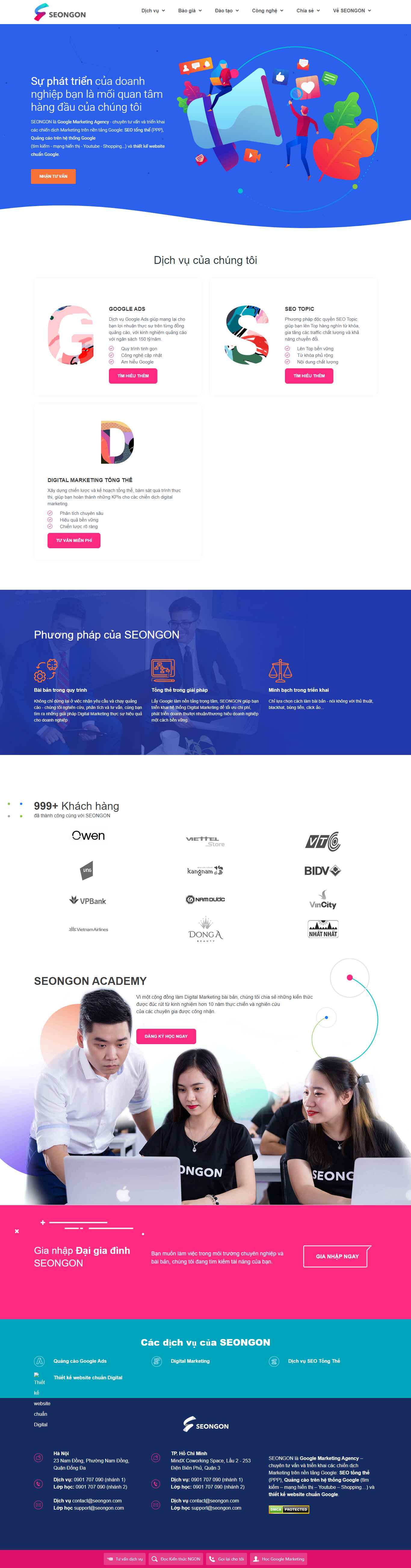 Thiết kế Website web seongon - seongoncom
