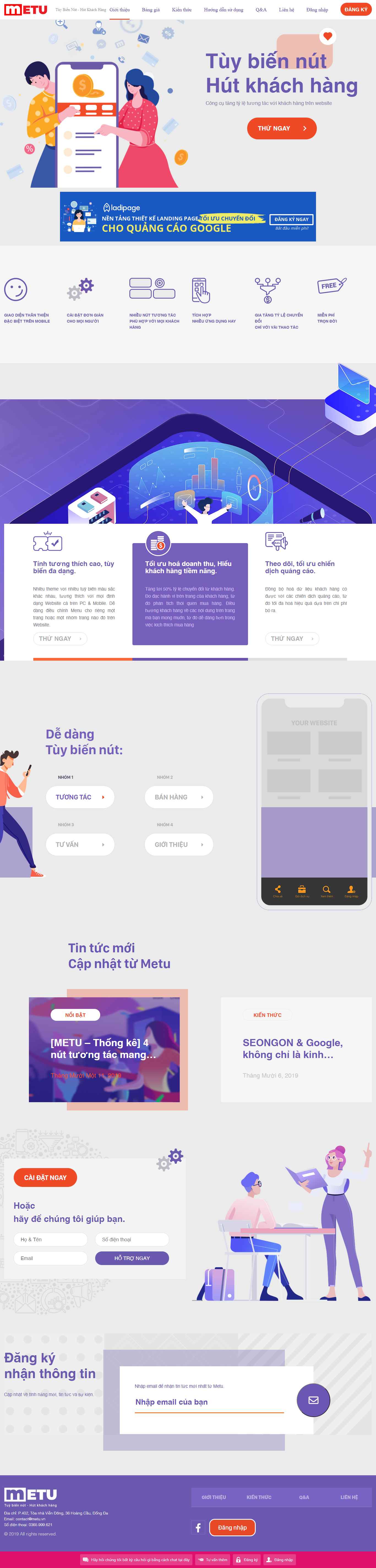 Thiết kế Website web seongon - metuvn