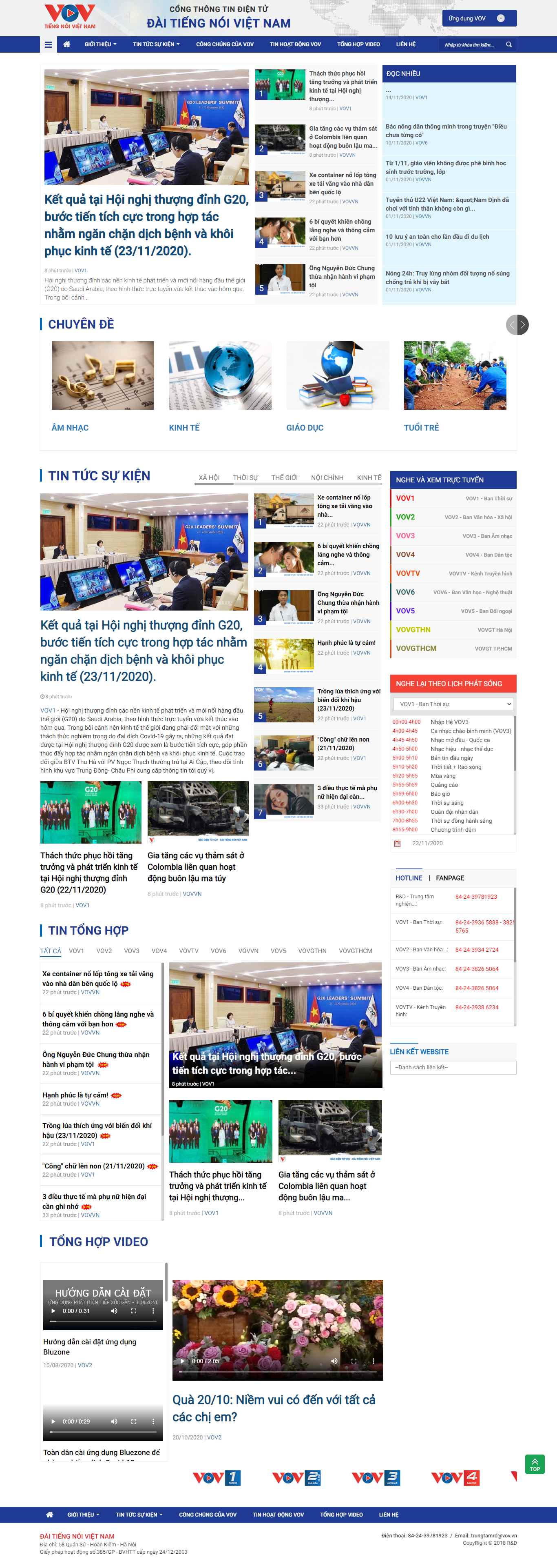 Thiết kế Website web vov - vovgovvn